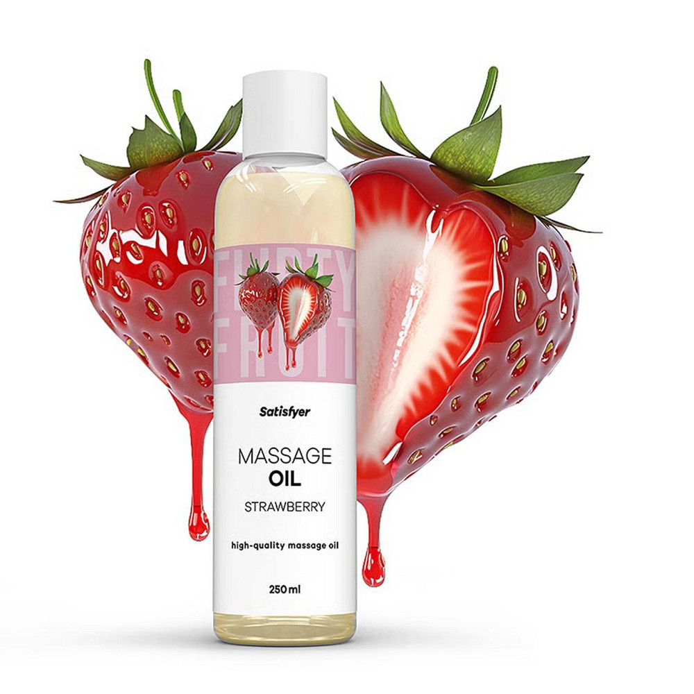 Розпродаж!!! Масажна олія Satisfyer Massage Oil Strawberry 250 мл (термін 30.04.2027) Sex Aura Київ - фото 2