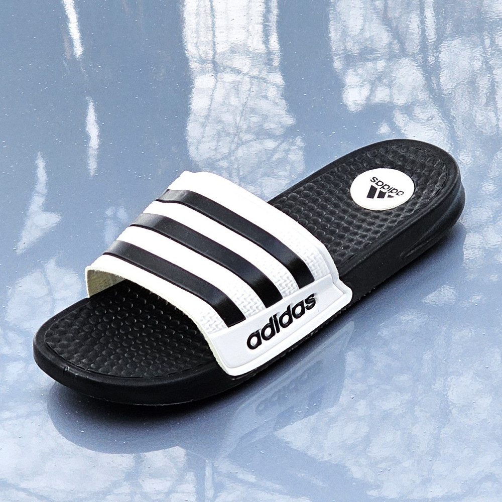Чоловічі Білі Шльопанці Adidas Чорні Сланці Тапочки Адідас (розміри: 40,41,42,43,44) Дніпро - фото 10