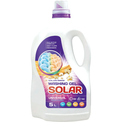 Гель для стирки Solar Household Universal Vanilla Orchid 5 л (4820269930322) Винница - изображение 1