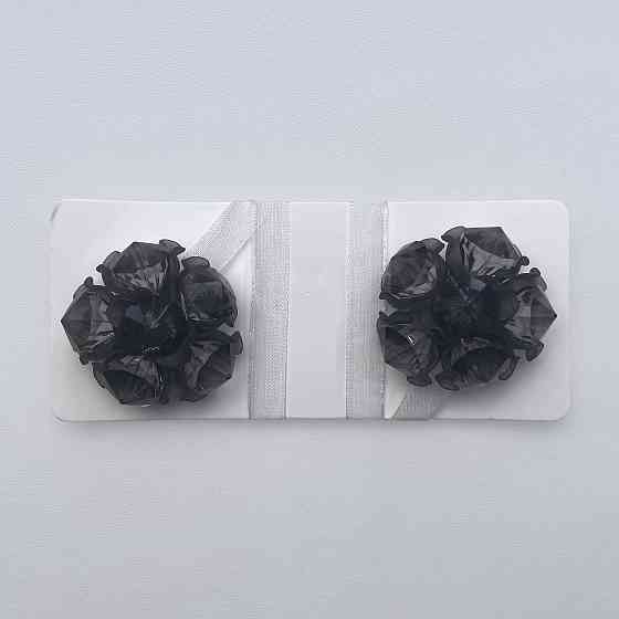 Магніти для штор і гардин Квітка набір 2 шт Чорний (81-310) Київ