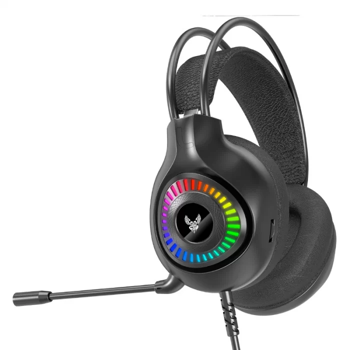 Ігрові навушники GH-01 Gaming LED з мікрофоном, RGB-підсвічуванням і стереозвуком для геймерів Одеса - фото 2