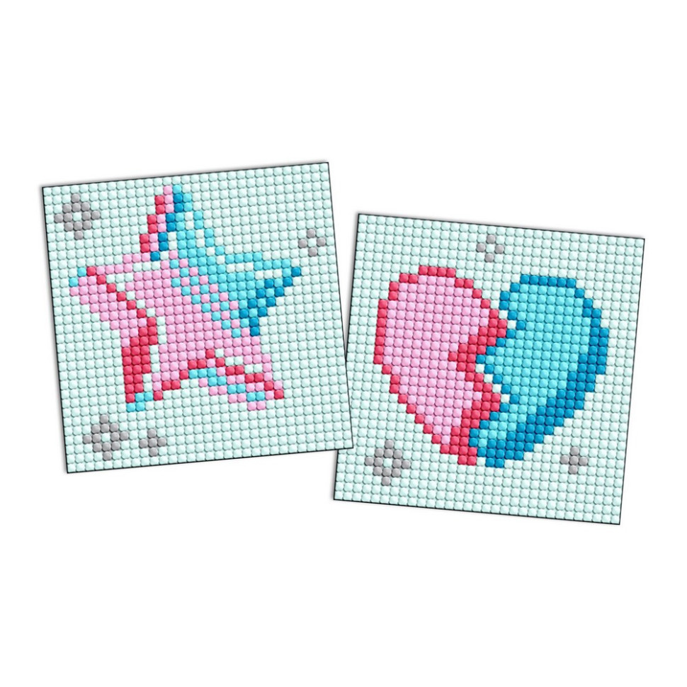 Алмазна мозаїка "LOL Surprise! Зірка і розбите серце" AMG1187 на самоклеючій основі 9x9 см Вінниця - фото 1