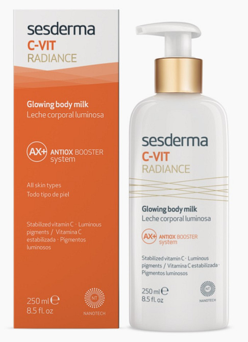 Сесдерма C-Vit Молочко для тела с витамином С SesDerma C-Vit Radiance Glowing Body Milk, 250 мл Днепр - изображение 1