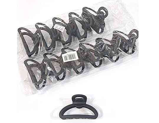 Заколка краб для волос черная 12 шт Киев