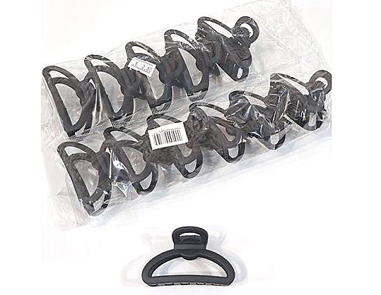 Шпилька краб для волосся чорна 12 шт. Київ - фото 1