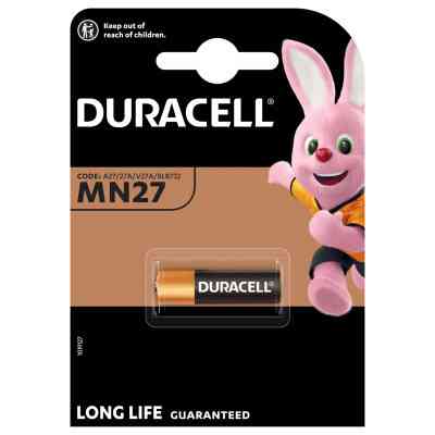 Батарейка Duracell MN27 12V спеціалізована лужна, A27/27A/V27A/8LR732, 1 шт. в упаковці (5007388) Винница