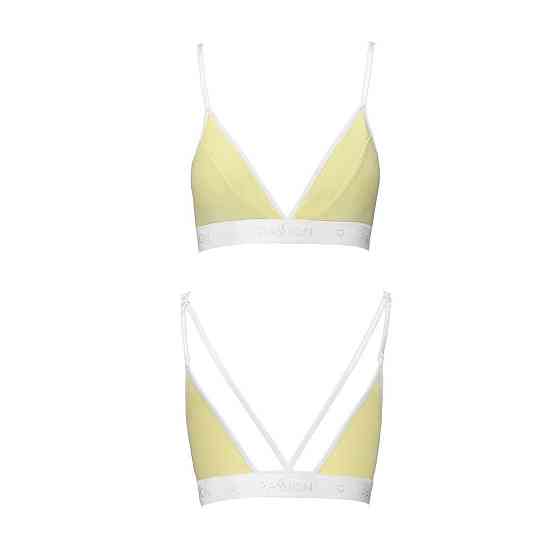 Спортивний топ з подвійними бретелями Passion PS007 TOP XL, yellow Sex Aura Київ