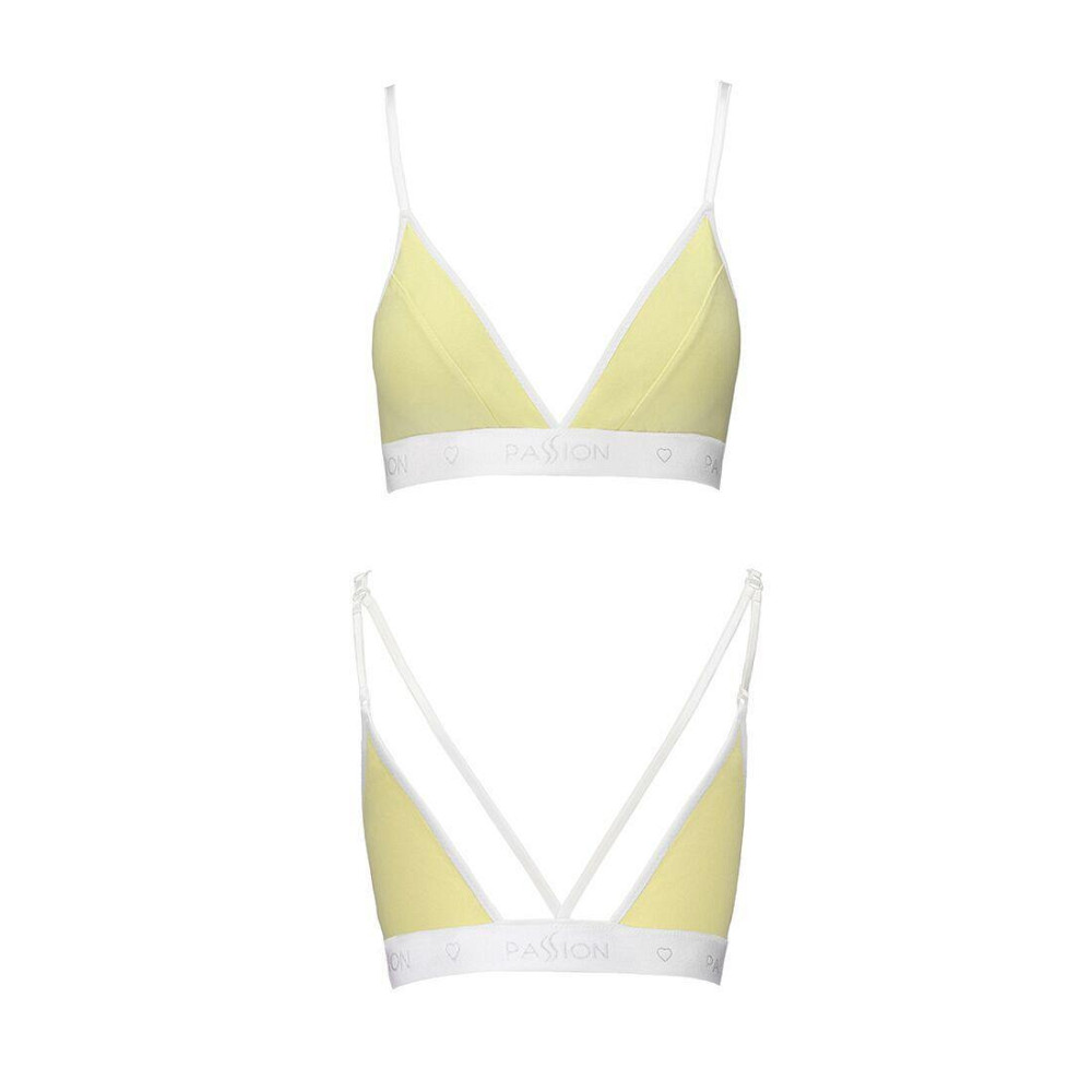 Спортивний топ з подвійними бретелями Passion PS007 TOP XL, yellow Sex Aura Київ - фото 4