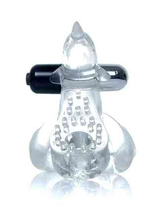 Ерекційне кільце - Dolphin Vibro CockRing Clear Sex Aura Київ