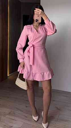 Женское романтическое платье на запах костюмка Одесса