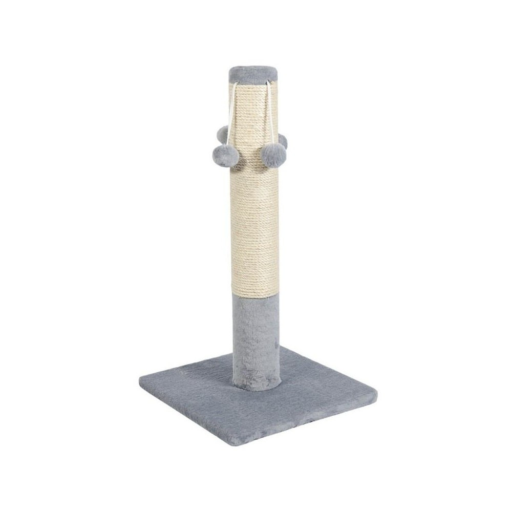 Кігтеточка Природа ДО4 для котів стовпчик з чотирма бубонами сірий 36х36х67 см Київ - фото 1