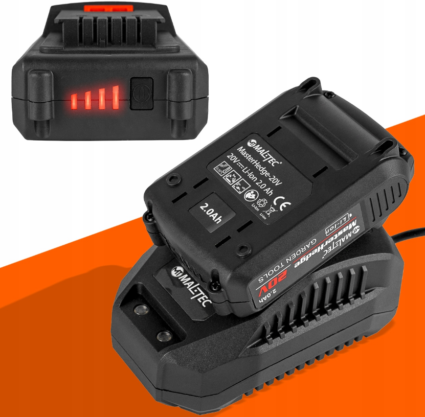 Кущоріз акумуляторний Maltec 58см 20В + акумулятор Maltec 20В 2А·год (Польща) Київ - фото 7