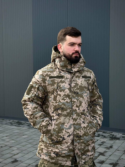 Чоловічий зимовий військовий піксельний бушлат  Winter 5.0 тактичний теплий зимовий бушлат -30 Львів - фото 8