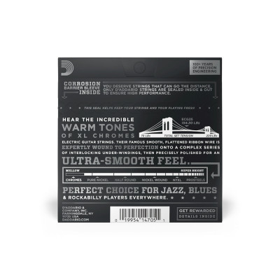 Струны для гитары D'Addario XL Chromes Light (12-52) (ECG25) Винница - изображение 3