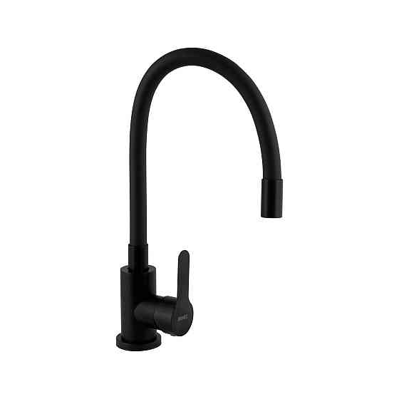 Смеситель для кухни Brinex Pure 015F3 с гибким изливом   Black Matt BRIPUR015F3BLM Киев