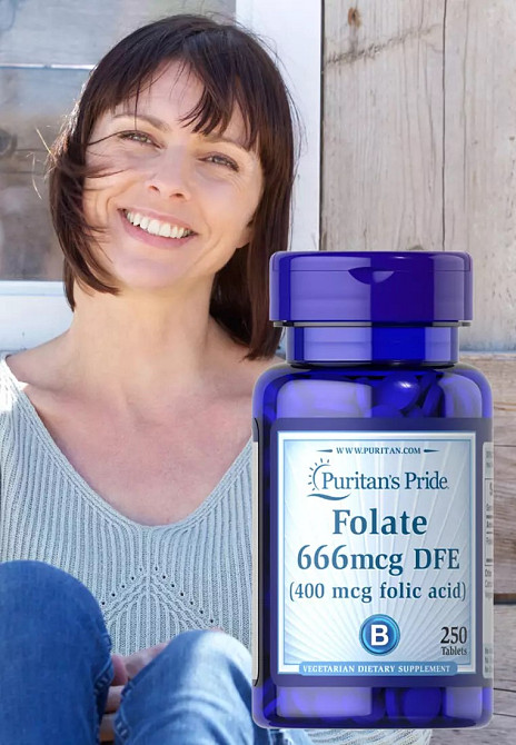 Фолиевая кислота Puritan's Pride Folic Acid 400 mcg 250tabl Луцк - изображение 3