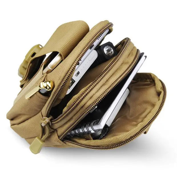 Тактична сумка - сумка для телефону, система MOLLE органайзер тактичний з кордури. Колір: койот ZL-79 Івано-Франківськ - фото 1