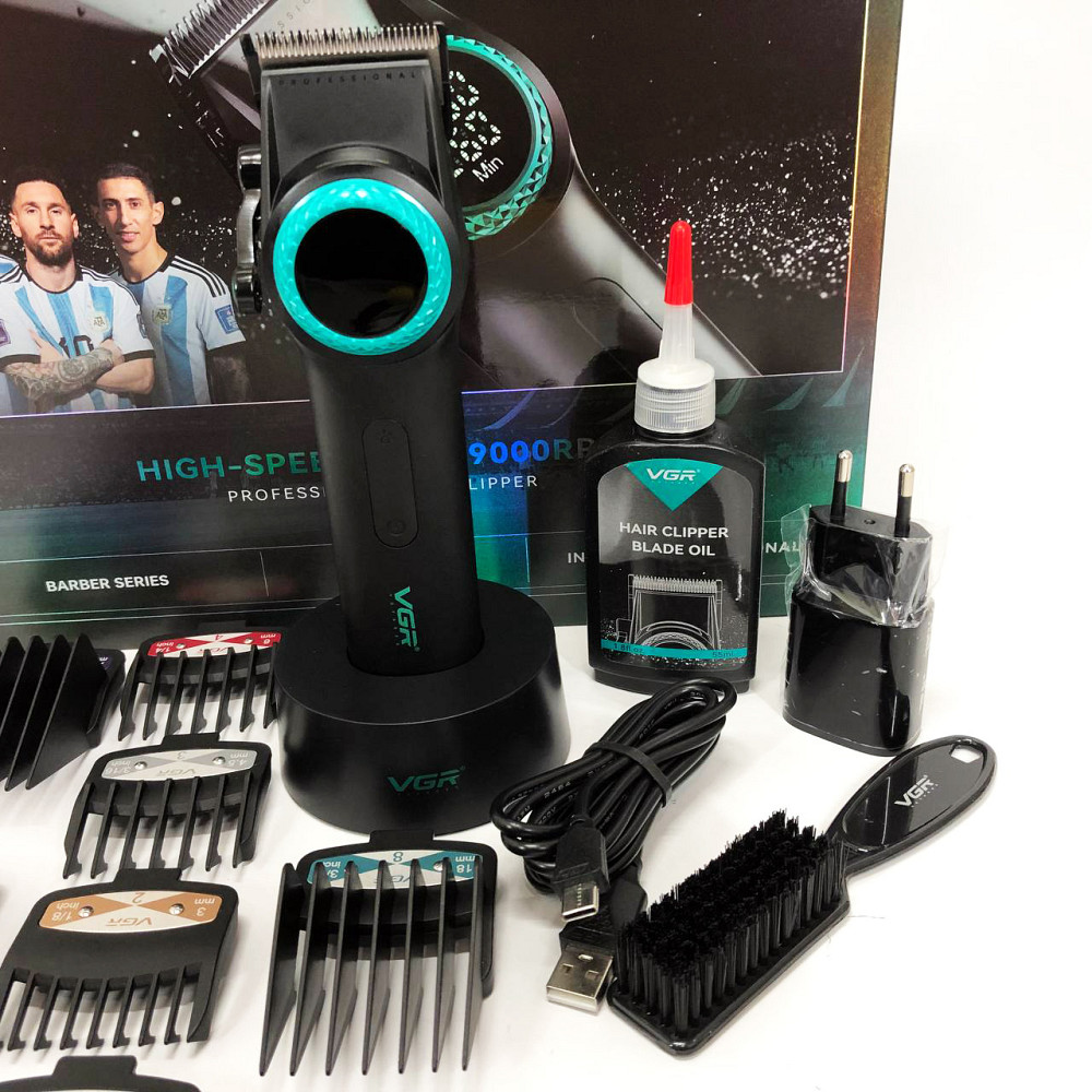 Чоловічий тример для окантовки VGR V-001, Машинка для стрижки волосся з акумулятором EH-13 Львів - фото 4