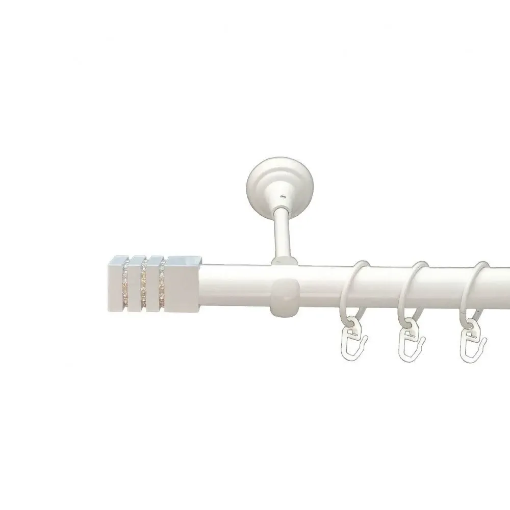 Карниз Orvit Ацтека металевий однорядний відкритий Арктіс 25 мм 200 см (00-00010167) Львів - фото 1