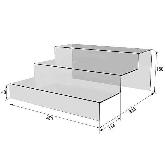 Товарная горка EKOSTAR на 3 полки 350х348х150 Киев