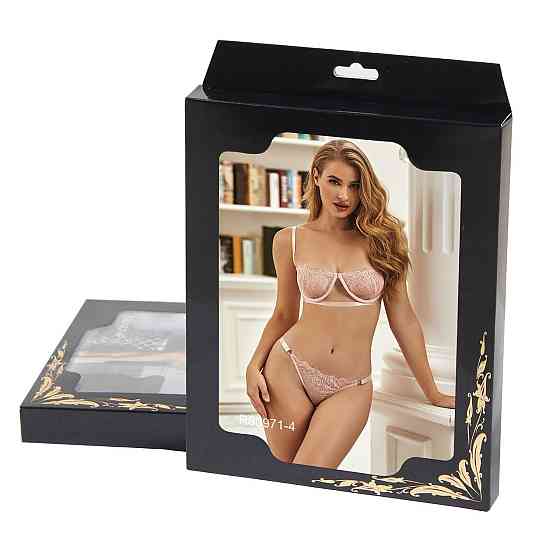 Комплект белья с кружевом на косточках Star Night нежно-розовый, XS/S Sex Aura Киев