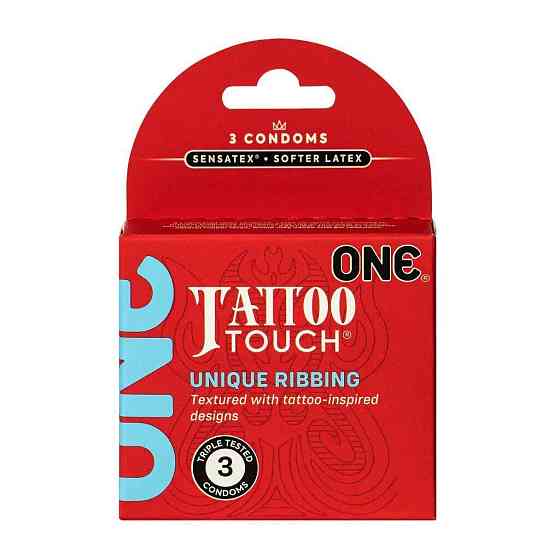 Презервативы ONE Tattoo Touch 3 шт, картонная коробка Sex Aura Киев