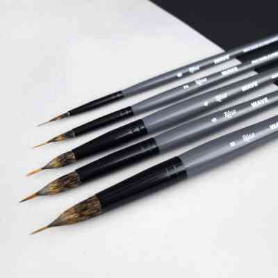 Пензлик для малювання Rosa Мікс білка/соболь круглий, лайнер, WAVE 148, № 0 (4823098516859) Вінниця