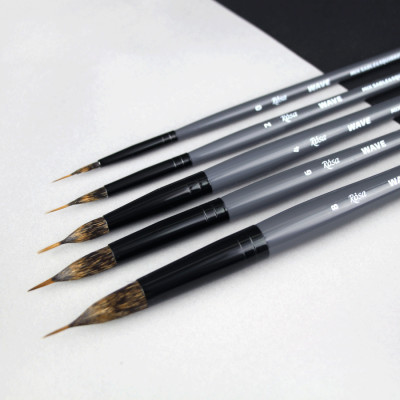 Пензлик для малювання Rosa Мікс білка/соболь круглий, лайнер, WAVE 148, № 0 (4823098516859) Вінниця - фото 5