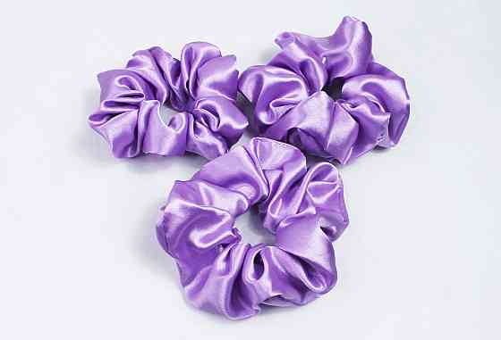 Набір гумок для волосся атласний Бузковий Харків