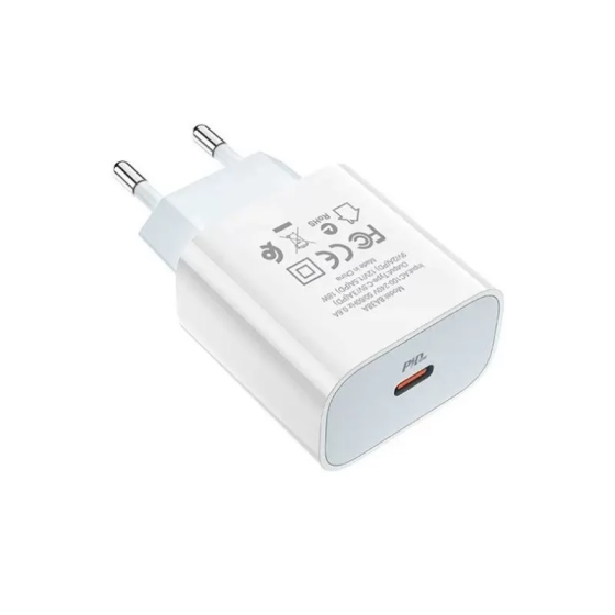 Мережевий зарядний пристрій BOROFONE BA38A Plus Speedy PD20W, колір білий BA38AW Одеса