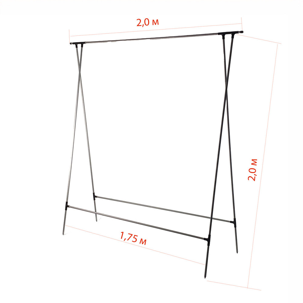 Шпалера для огірків подвійна Chipo Lina - висока металева опора для кучерявих рослин у комплекті з с Борисполь - изображение 2