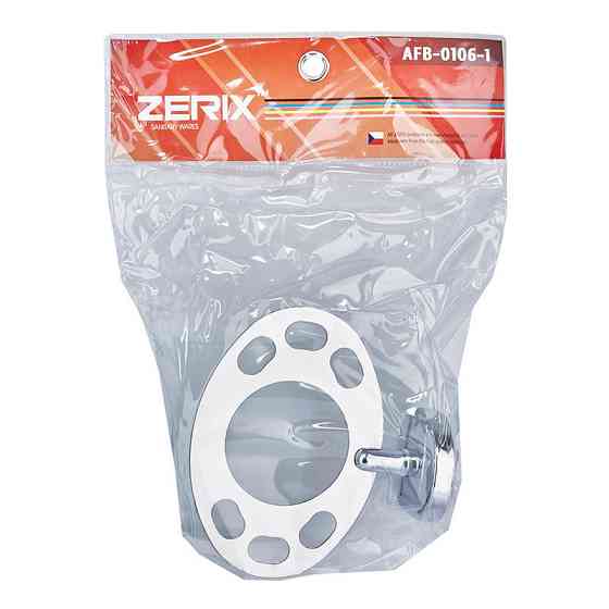 Склянка одинарна (скло) з тримачем зубних щіток Zerix AFB-0106-1 (ZX5057) ( 24065 ) Харьков