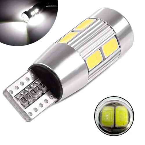 LED лампи T10 W5W 10 SMD 5630 з обманкою CANBUS, біле світло, набір 2шт для автомобіля Київ