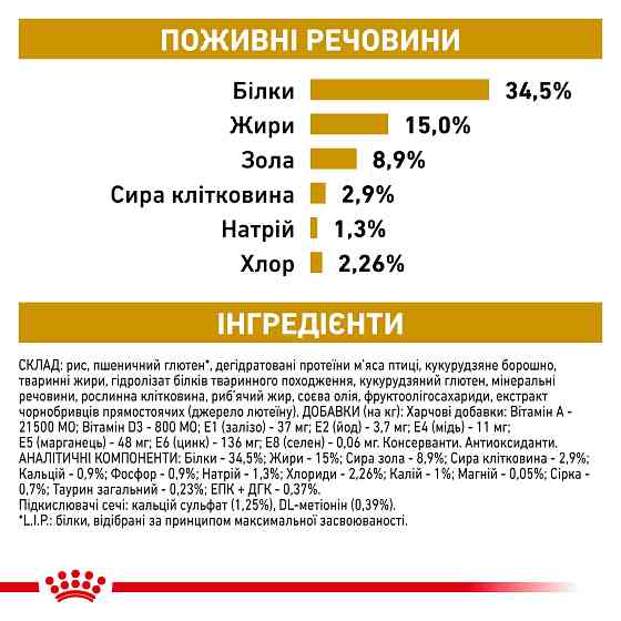 Сухий корм для котів Royal Canin Urinary S/O для підтримки сечовивідної системи 9 кг Київ