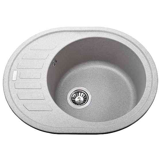 Гранітна мийка Globus Lux ARNO сірий камiнь 620x500мм-А0005 Київ