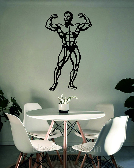 Декоративне настінне Панно «Бодібілдер», Декор на стіну Київ - фото 5