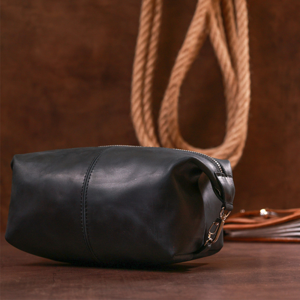 Стильна вінтажна косметичка Чорний (SHVIGEL) Київ - фото 3