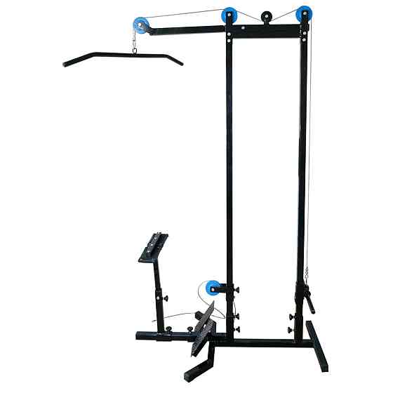 Блокова рама вільна вага з упорами для ніг KZ-192 Силові тренажери Київ