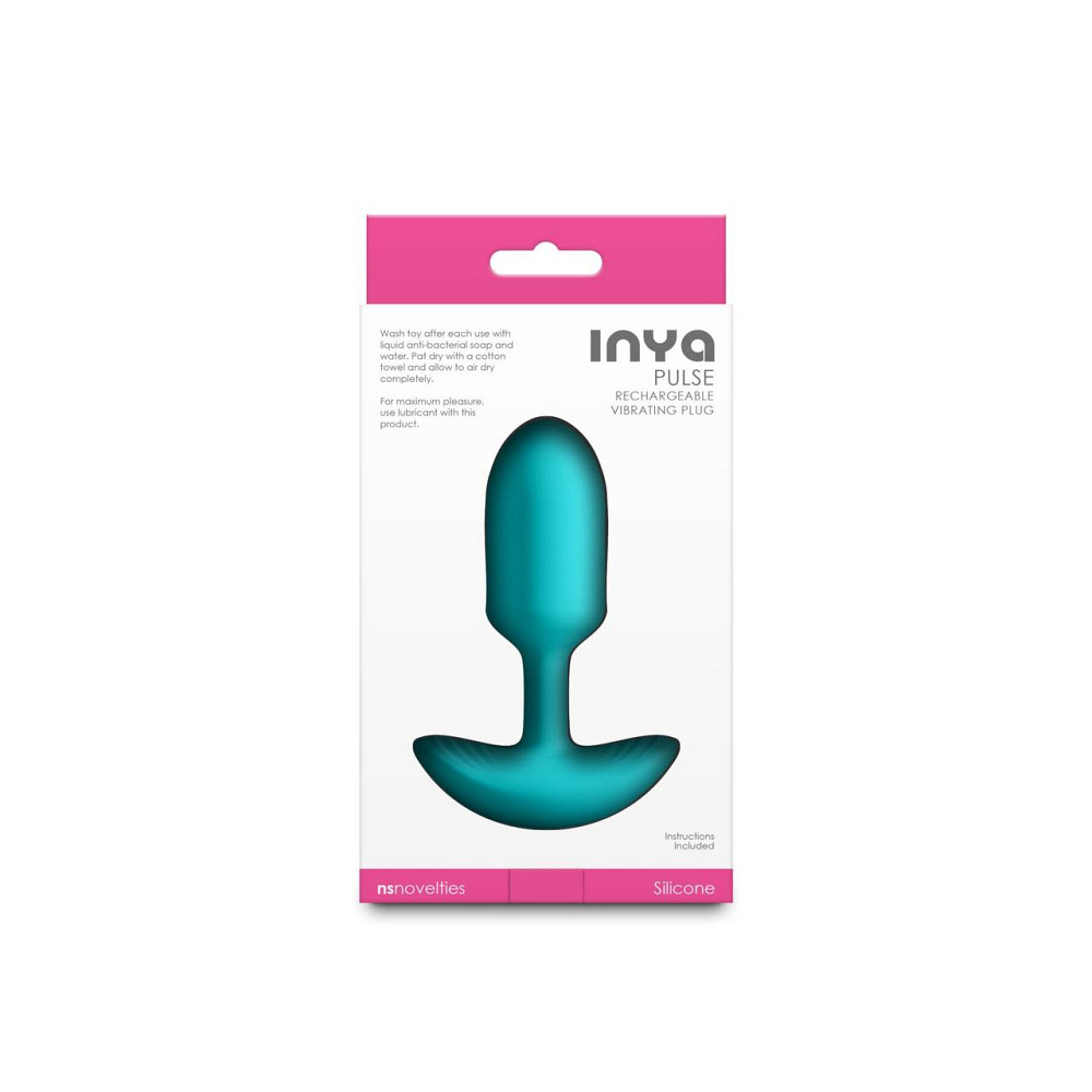 Анальна пробка із вібрацією NS Novelties INYA — Pulse — Teal Sex Aura Київ - фото 4