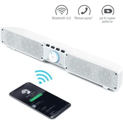 Портативная колонка Bluetooth SOUNDBAR Q10 20Вт с усиленными басами, микрофоном и аккумулятором до 10 часов Одесса - изображение 7