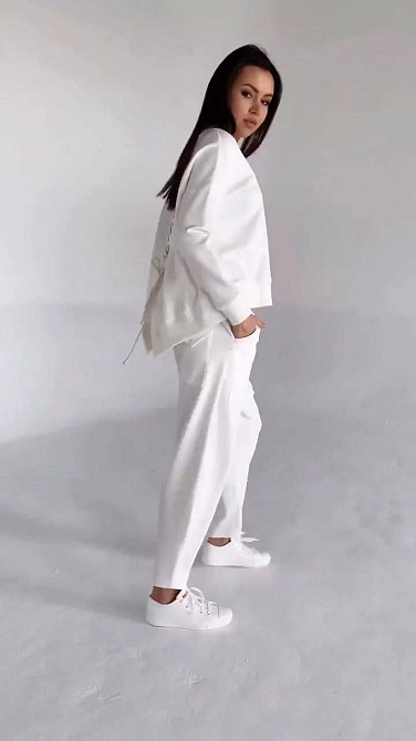 Жіночий повсякденний прогулянковий костюм двійка двонитка Одеса - фото 4