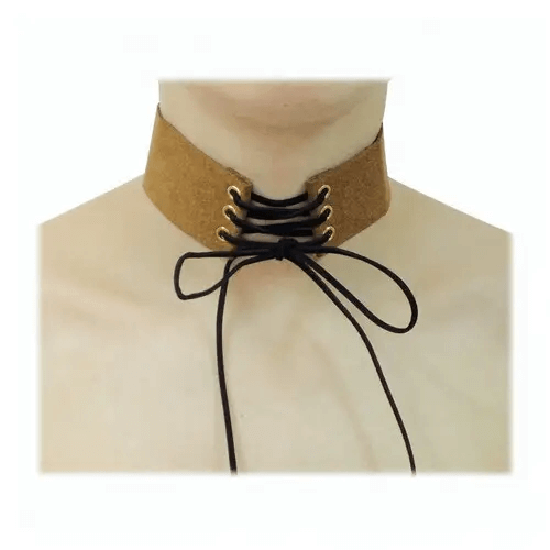 ЧОКЕР (CHOKER) намисто, кольє на шию шнурівка коричневий Київ - фото 1