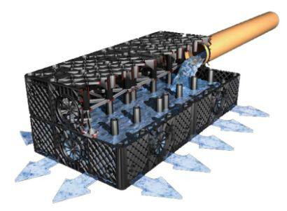 Дренажный блок для отвода воды в дренажных системах Graf 300 литров Киев - изображение 1