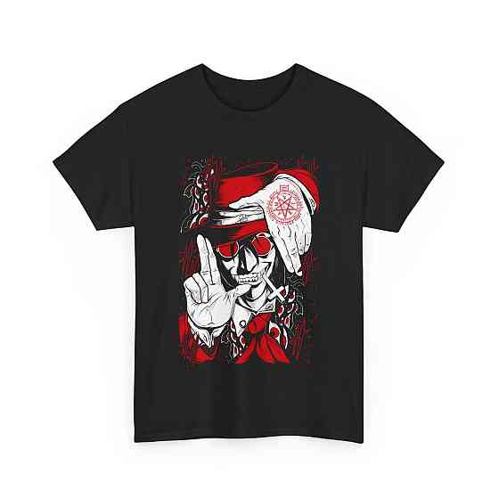 Футболка для хлопчика з аніме принтом Ултімате Вампіре Нев Аніме оверсайз (зріст від 165 до 180) Чорний AnimeJ0499m Дніпро