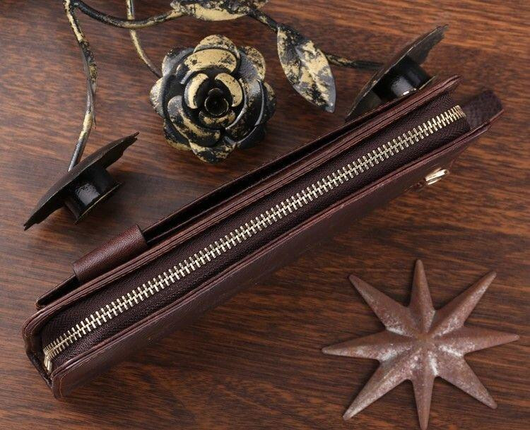 Шкіряна чоловіча барсетка Vintage 14193 Коричнева Київ - фото 8