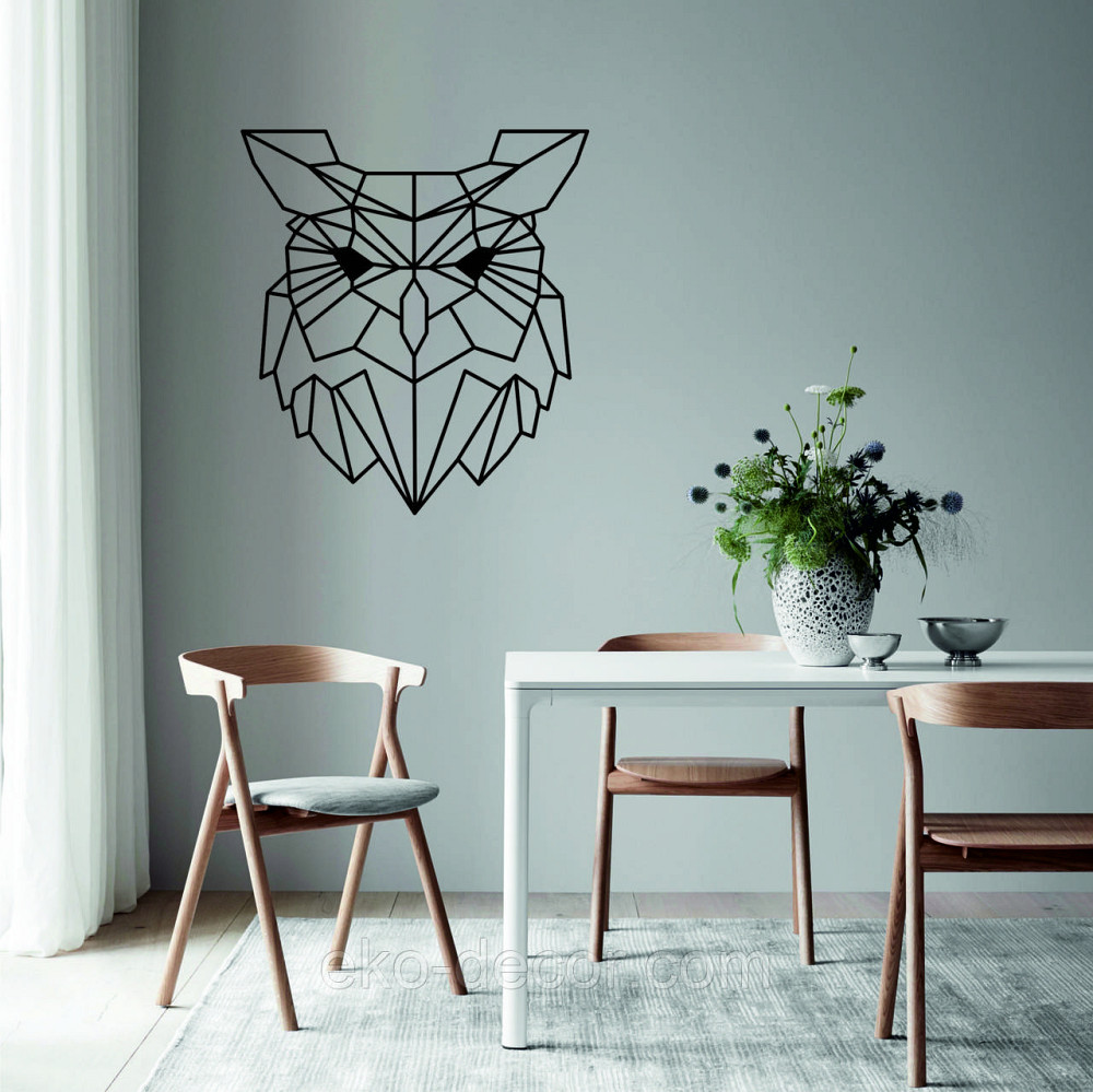 Настенный декор Панно «Сова» Декор на стену 70*63 см, Черный Киев - изображение 7