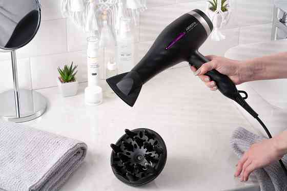 Фен ARDESTO Violet PRO HD-Y223PRO, 1850-2200Вт, 2 швидкості , 3 темп.режими, дифузор, чорний Київ