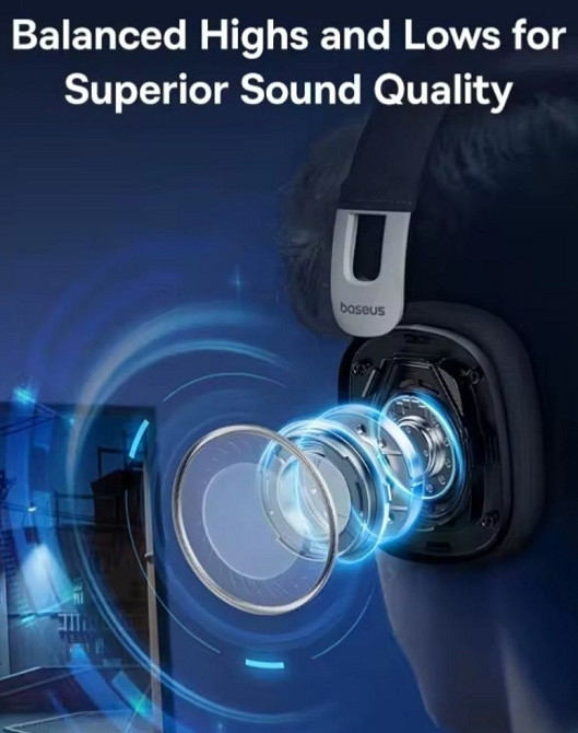 Ігрова гарнітура Baseus GoPlay 1 Max ігрові навушники gaming Харків - фото 4