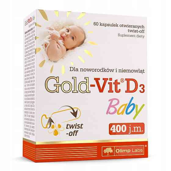 Вітамін Д для дітей Olimp Gold Vit D3 Baby 60 капсул Луцьк