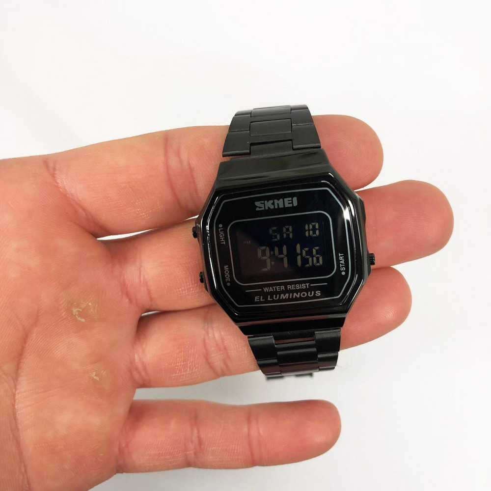 Часы квадратные Ретро SKMEI 1647BK, Часы old school, Часы спортивные армейские Ретро мужские DI-30 Львов - изображение 15